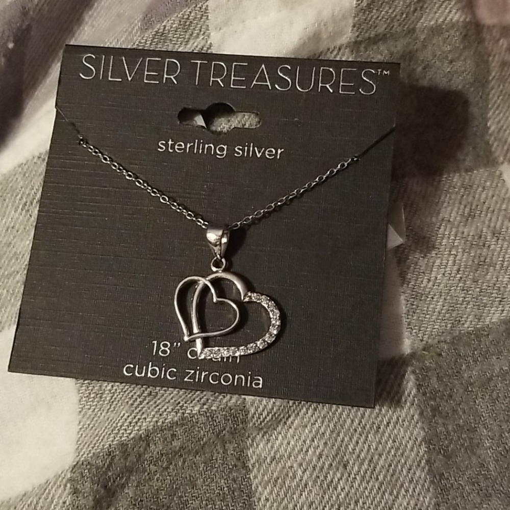 Silver Treasures S.S. Double Hearts